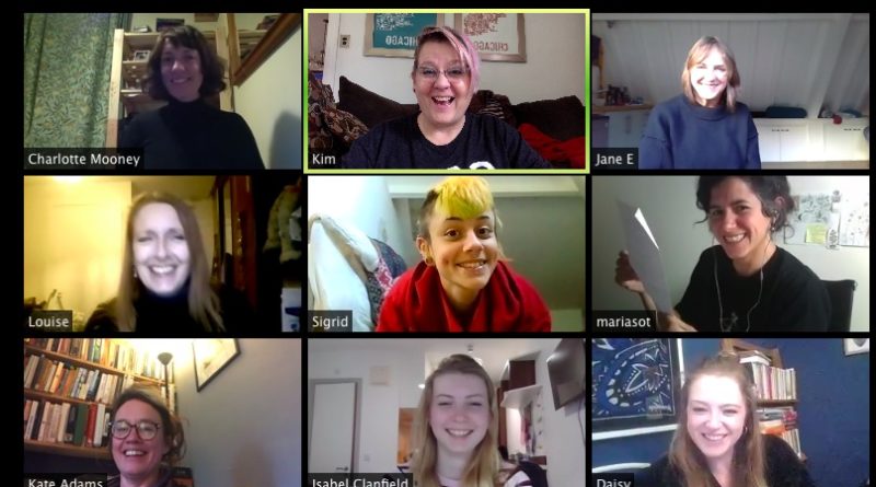 Zoom call for storytellers