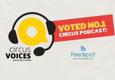 Circus Voices Graphic depicting the CircusTalk logo wearing a headset