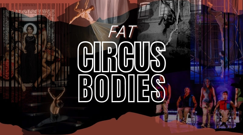 a collage of circus bodies