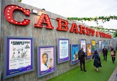 A snapshot from Underbelly festival showing a cabaret wall