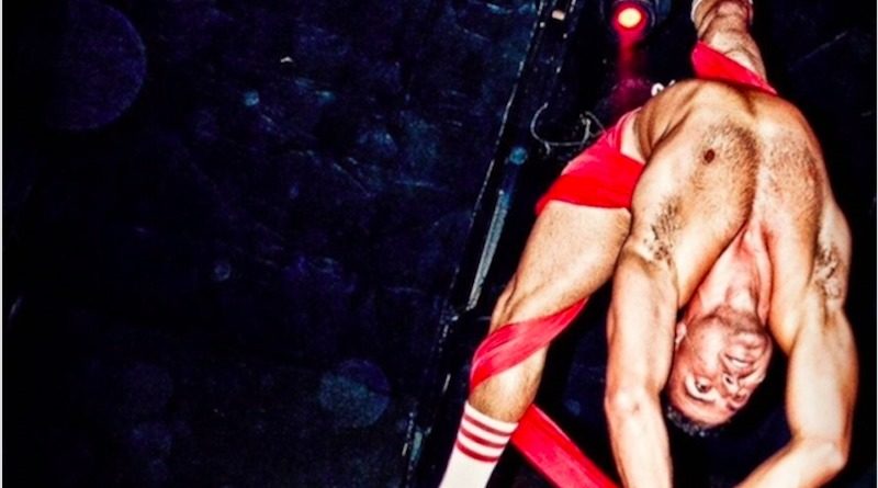 Benn Mendoza on aerial silks