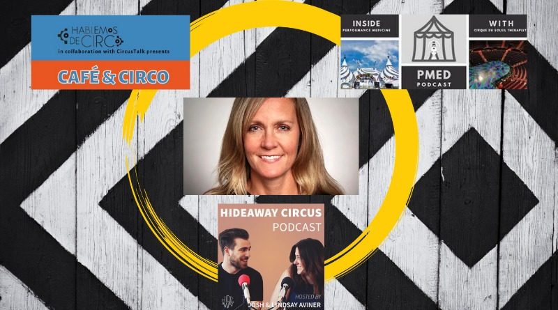 Stacy Clark amid the circus podcast circuit