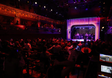 The theater at Club Fugazi on "Dear San Francisco"'s opening night