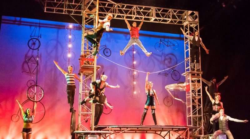 Cirque Mechanics "Under Canvas" show in Mesa, Arizona
