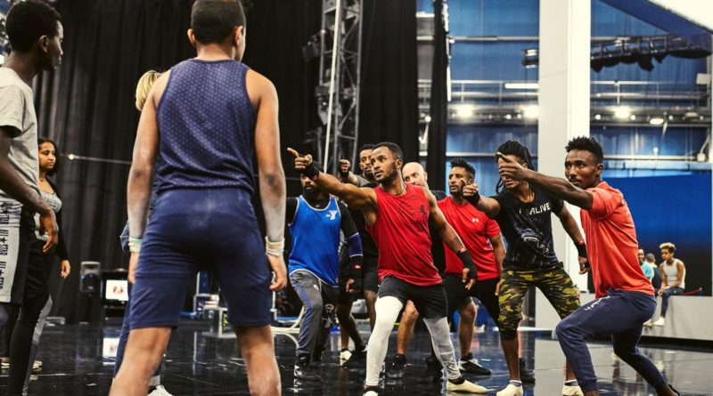 Early rehearsal of Cirque du Soleil's ECHO