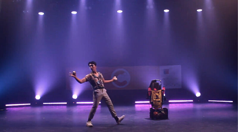 Chilean juggler Adolfo Esteban Almonacid Cardenas, better known as Sise, performs in the 2022 IRC Competition show