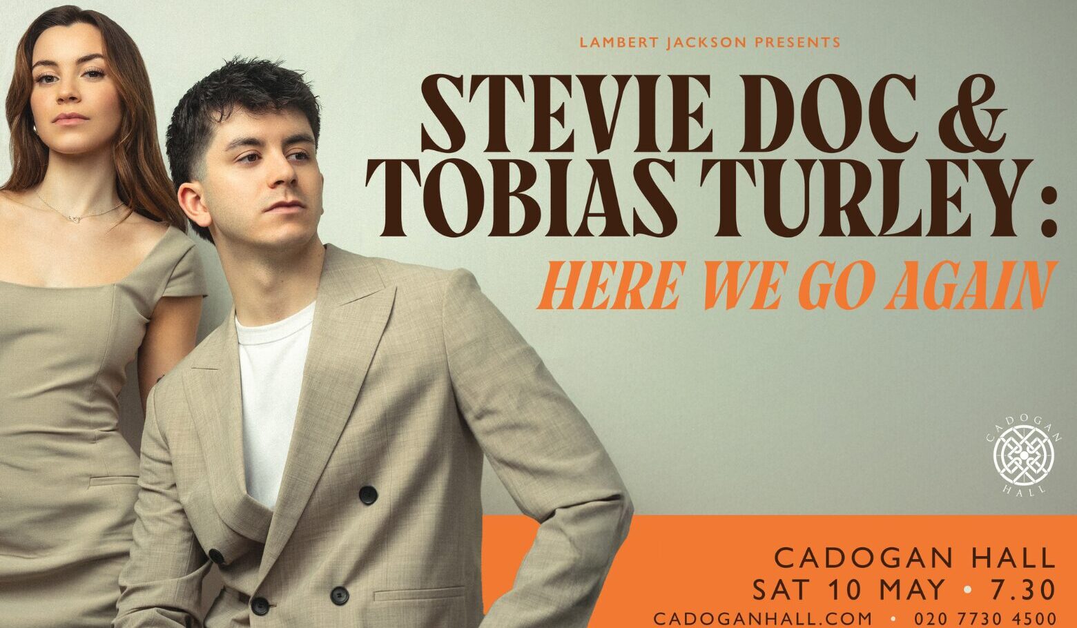 Stevie Doc & Tobias Turley One-Night Concert at Cadogan Hall in London