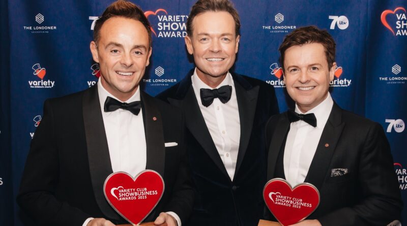 2025 Variety Club Showbusiness Awards Winners Announced