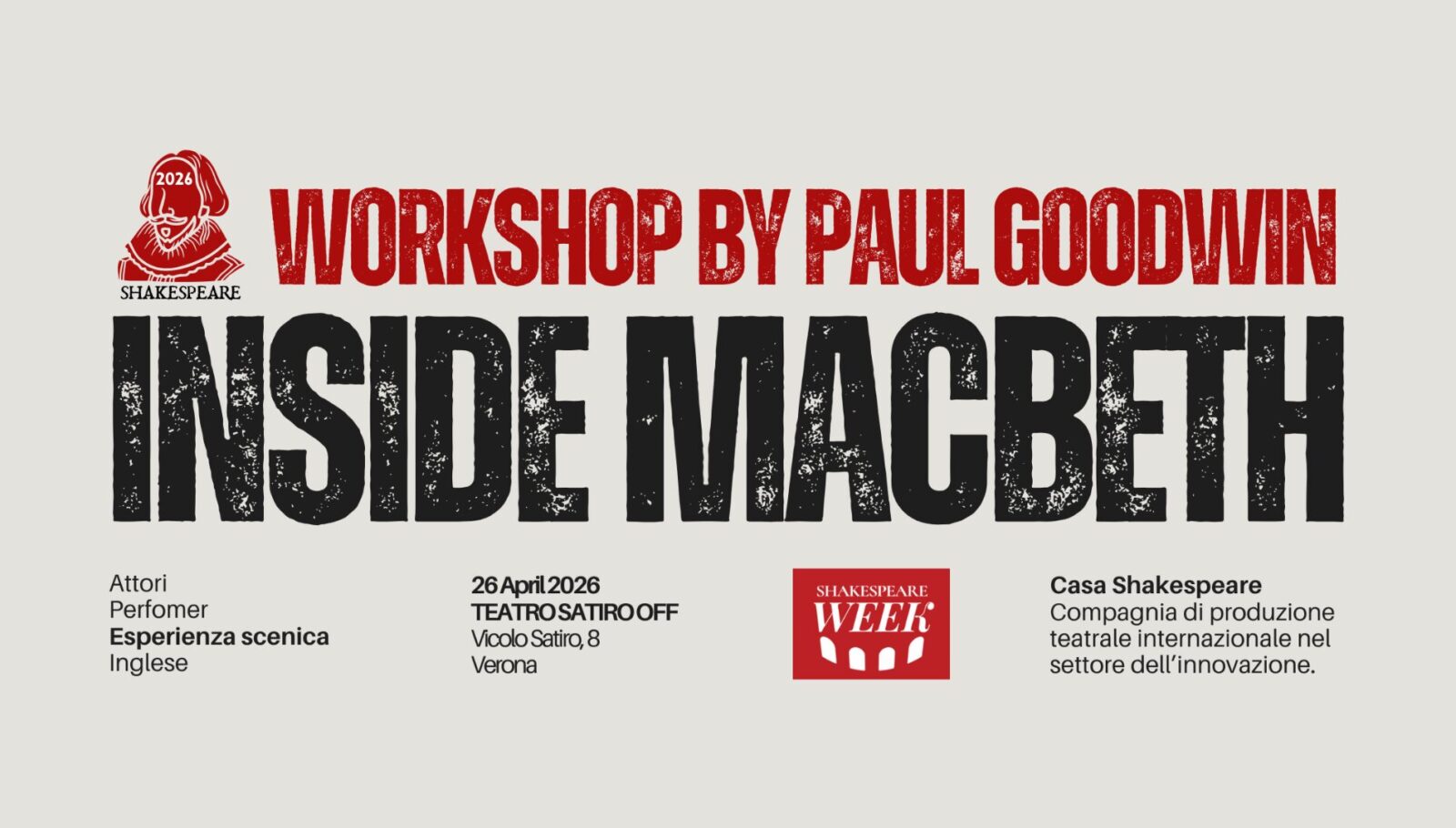 Paul Goodwin Macbeth Workshop Immersive Shakespeare in Verona