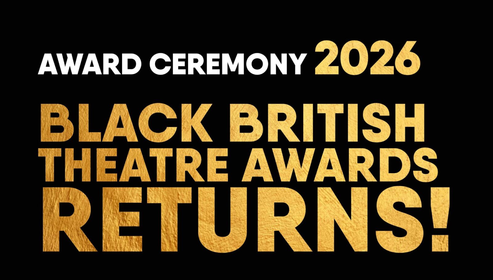 Black British Theatre Awards Returns to the West End for 2026 - StageLync