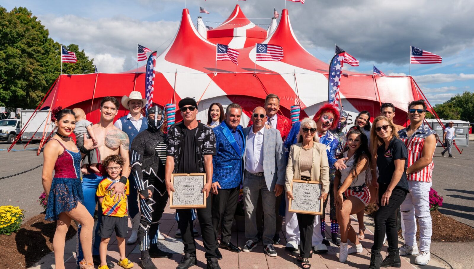 Johnny Rockett & Galaxy Girl Inducted into Circus Walk of Fame - StageLync